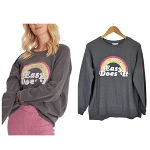 Wildfox Easy Does It Gray Sweater in size Small